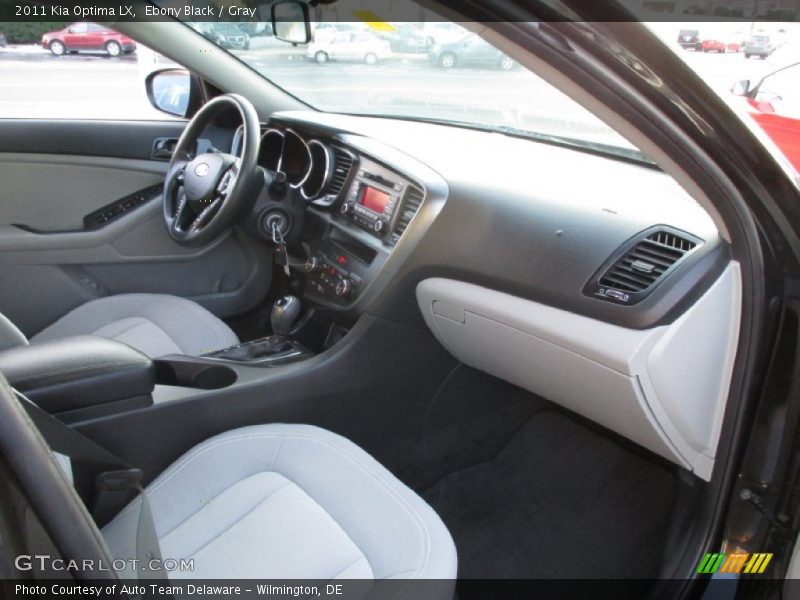 Ebony Black / Gray 2011 Kia Optima LX
