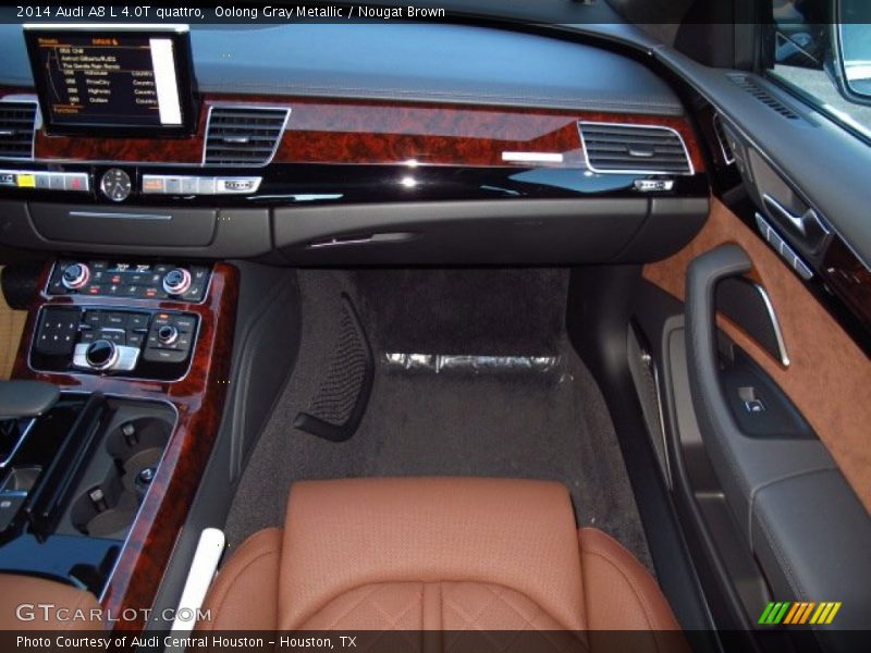 Oolong Gray Metallic / Nougat Brown 2014 Audi A8 L 4.0T quattro