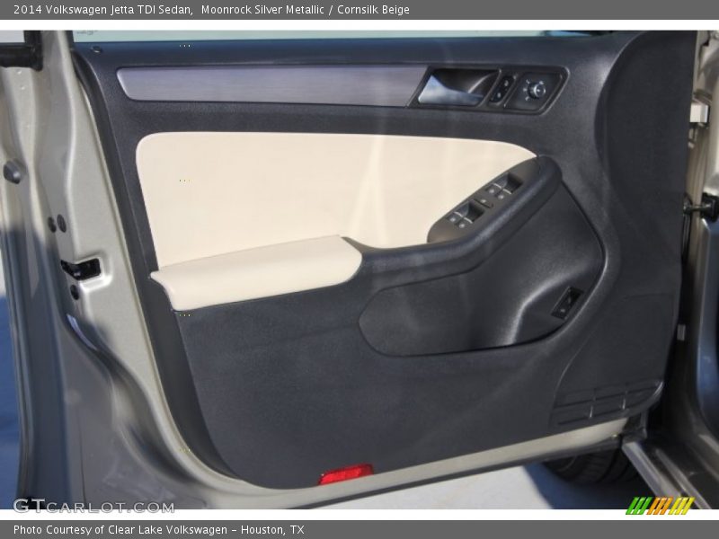 Moonrock Silver Metallic / Cornsilk Beige 2014 Volkswagen Jetta TDI Sedan