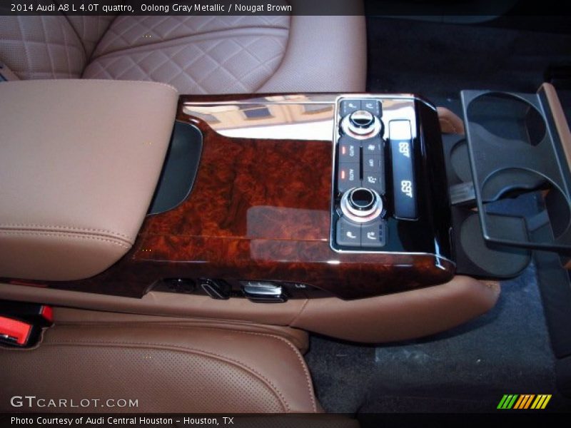 Oolong Gray Metallic / Nougat Brown 2014 Audi A8 L 4.0T quattro