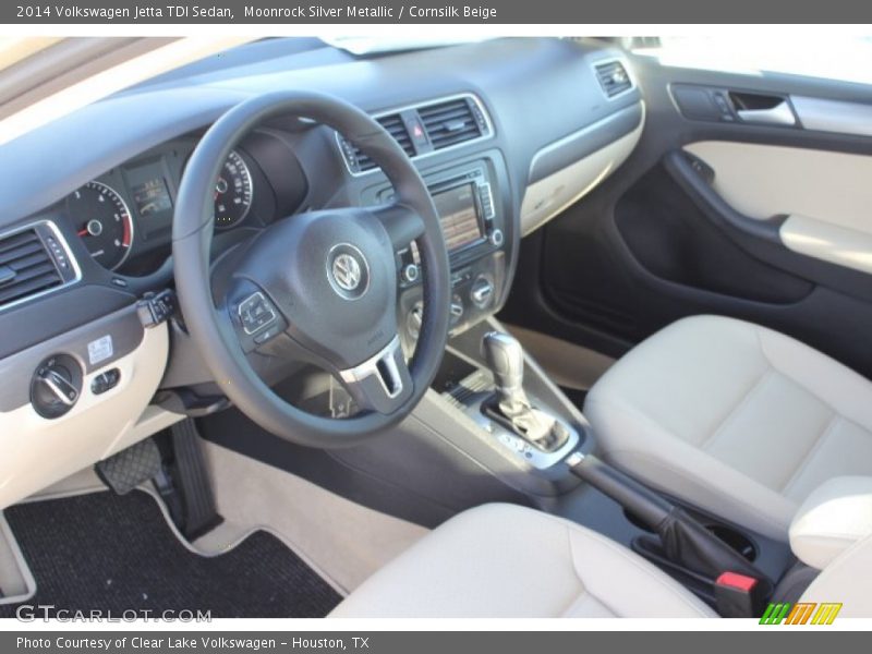 Moonrock Silver Metallic / Cornsilk Beige 2014 Volkswagen Jetta TDI Sedan