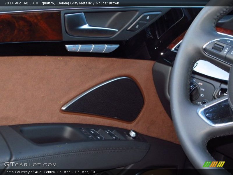 Oolong Gray Metallic / Nougat Brown 2014 Audi A8 L 4.0T quattro