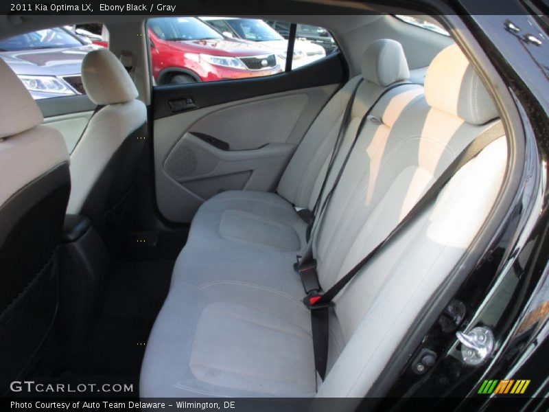 Ebony Black / Gray 2011 Kia Optima LX