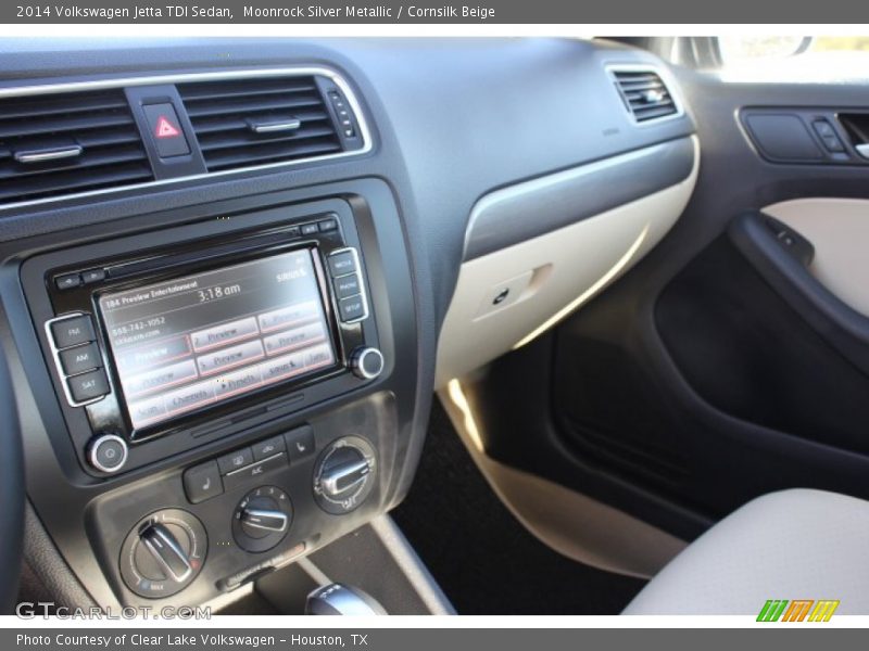 Moonrock Silver Metallic / Cornsilk Beige 2014 Volkswagen Jetta TDI Sedan