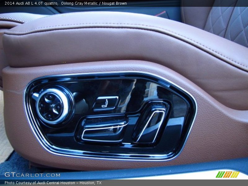 Oolong Gray Metallic / Nougat Brown 2014 Audi A8 L 4.0T quattro