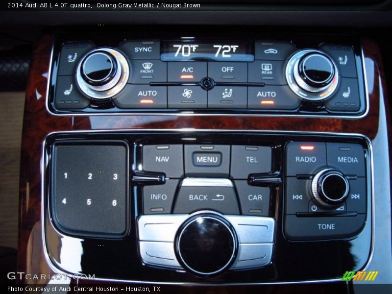 Oolong Gray Metallic / Nougat Brown 2014 Audi A8 L 4.0T quattro