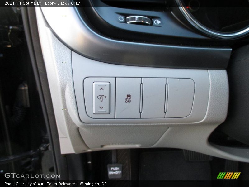 Ebony Black / Gray 2011 Kia Optima LX
