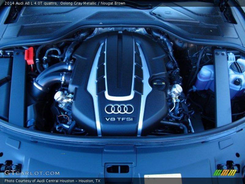 Oolong Gray Metallic / Nougat Brown 2014 Audi A8 L 4.0T quattro