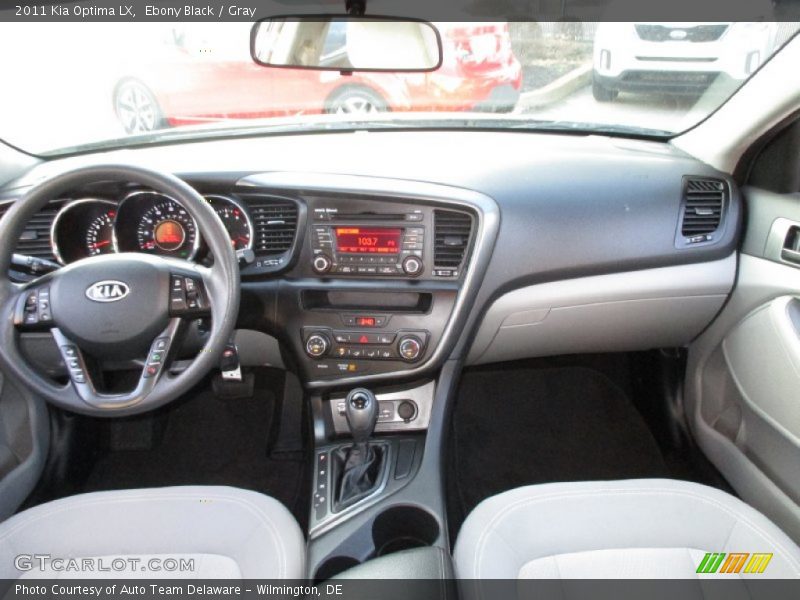 Ebony Black / Gray 2011 Kia Optima LX