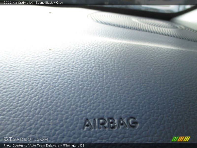Ebony Black / Gray 2011 Kia Optima LX