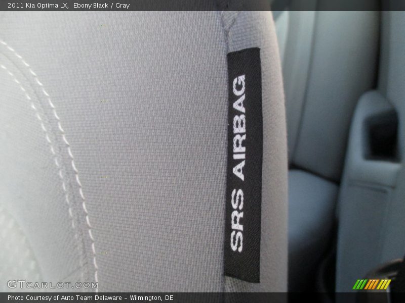 Ebony Black / Gray 2011 Kia Optima LX