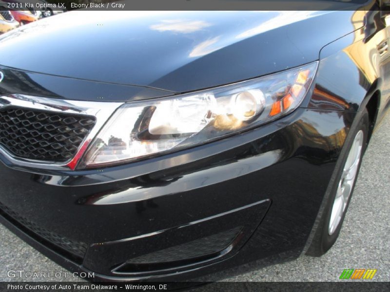 Ebony Black / Gray 2011 Kia Optima LX