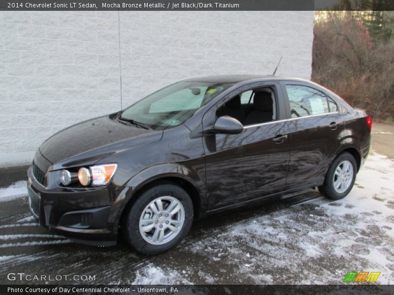 Mocha Bronze Metallic / Jet Black/Dark Titanium 2014 Chevrolet Sonic LT Sedan