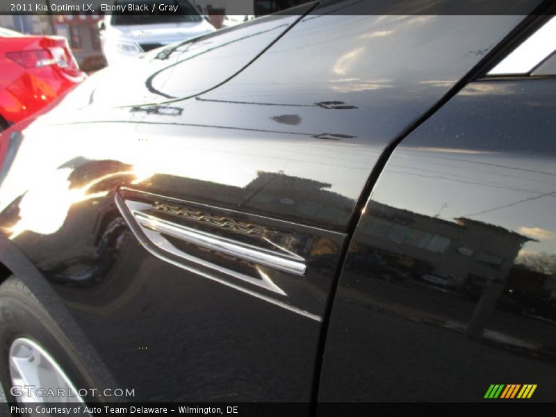 Ebony Black / Gray 2011 Kia Optima LX