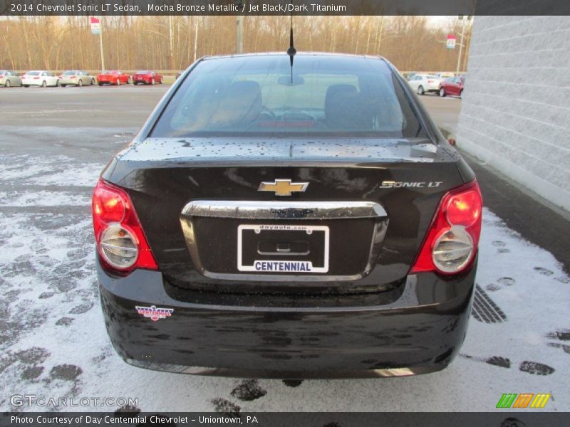 Mocha Bronze Metallic / Jet Black/Dark Titanium 2014 Chevrolet Sonic LT Sedan
