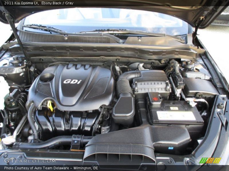 Ebony Black / Gray 2011 Kia Optima LX