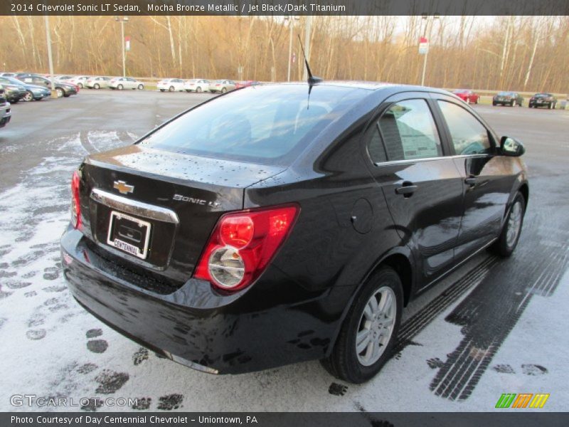 Mocha Bronze Metallic / Jet Black/Dark Titanium 2014 Chevrolet Sonic LT Sedan