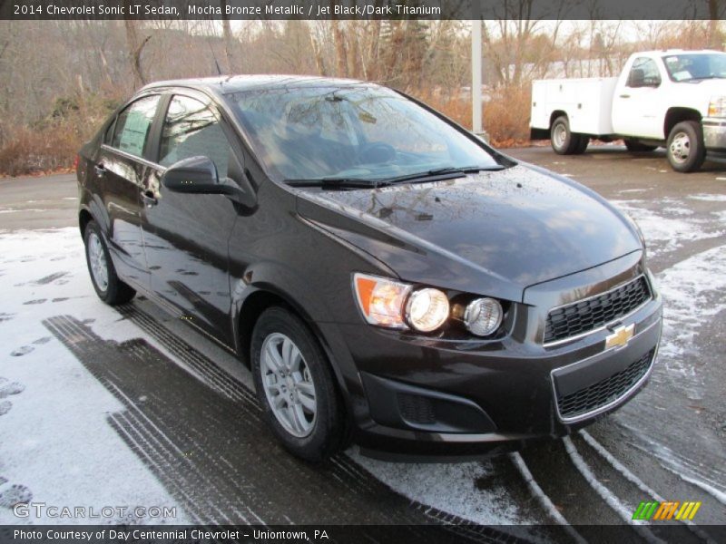 Mocha Bronze Metallic / Jet Black/Dark Titanium 2014 Chevrolet Sonic LT Sedan