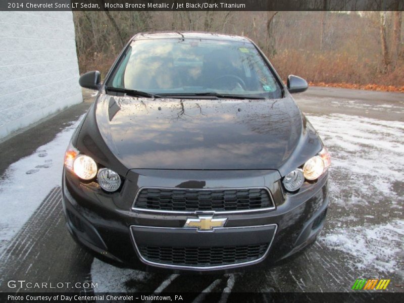 Mocha Bronze Metallic / Jet Black/Dark Titanium 2014 Chevrolet Sonic LT Sedan