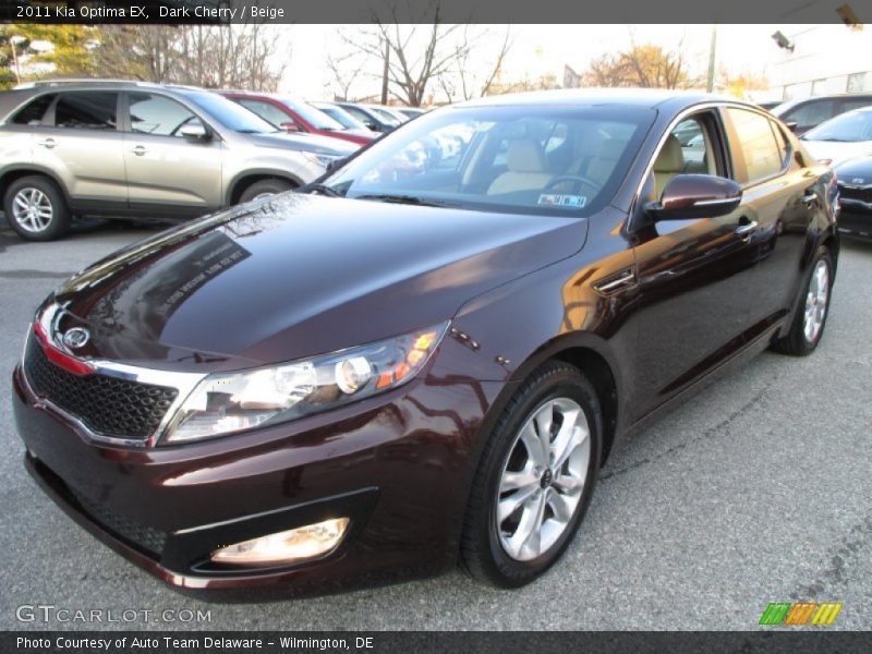 Dark Cherry / Beige 2011 Kia Optima EX