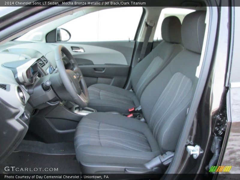 Mocha Bronze Metallic / Jet Black/Dark Titanium 2014 Chevrolet Sonic LT Sedan