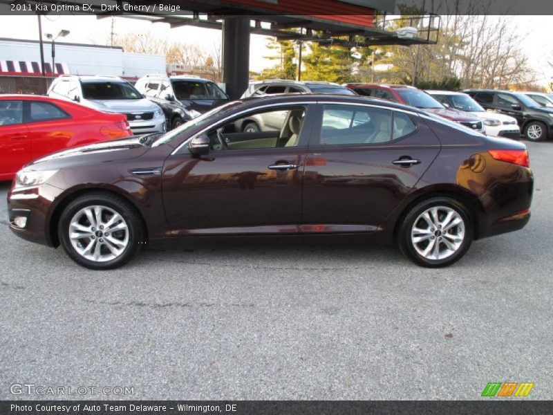 Dark Cherry / Beige 2011 Kia Optima EX