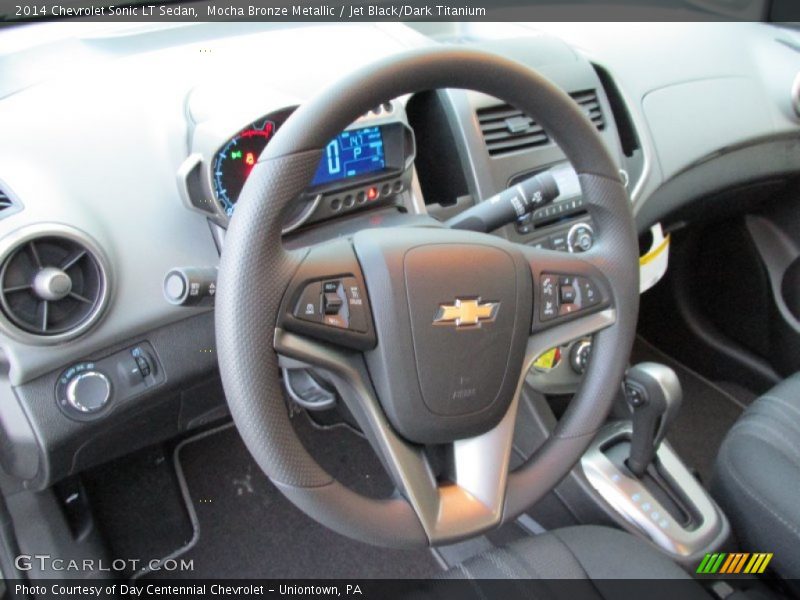 Mocha Bronze Metallic / Jet Black/Dark Titanium 2014 Chevrolet Sonic LT Sedan