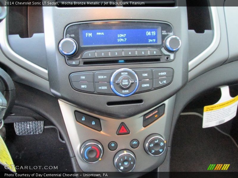 Mocha Bronze Metallic / Jet Black/Dark Titanium 2014 Chevrolet Sonic LT Sedan