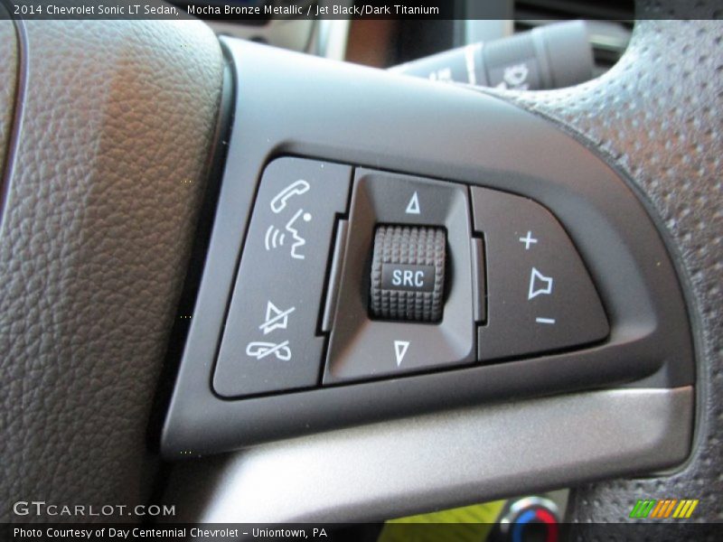 Mocha Bronze Metallic / Jet Black/Dark Titanium 2014 Chevrolet Sonic LT Sedan