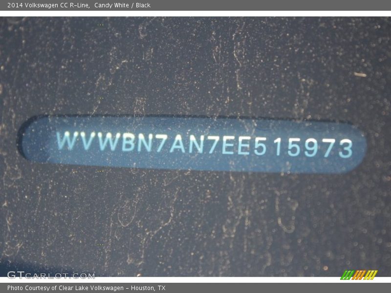 Candy White / Black 2014 Volkswagen CC R-Line