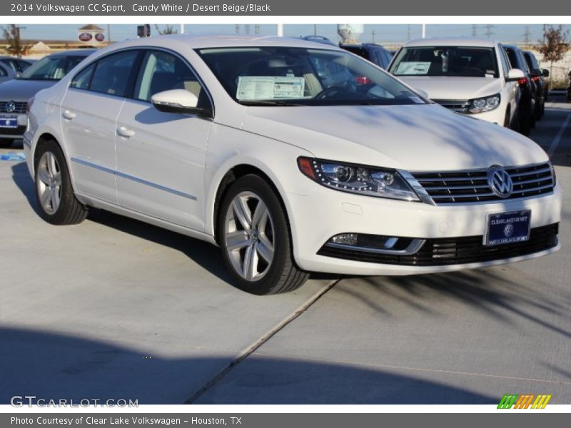 Candy White / Desert Beige/Black 2014 Volkswagen CC Sport