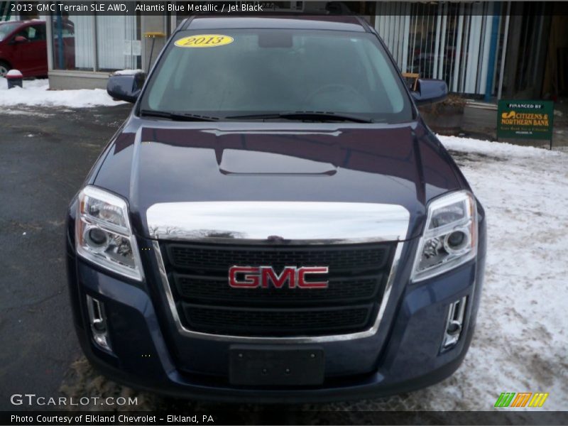 Atlantis Blue Metallic / Jet Black 2013 GMC Terrain SLE AWD