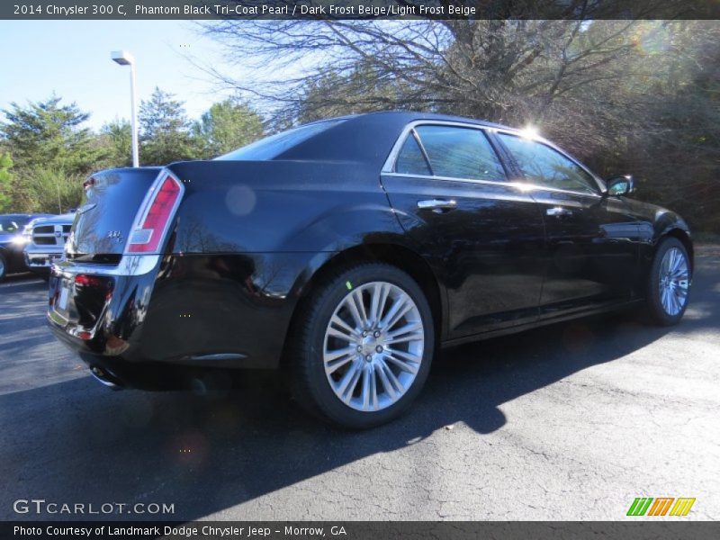 Phantom Black Tri-Coat Pearl / Dark Frost Beige/Light Frost Beige 2014 Chrysler 300 C