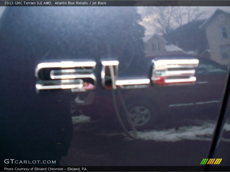 Atlantis Blue Metallic / Jet Black 2013 GMC Terrain SLE AWD