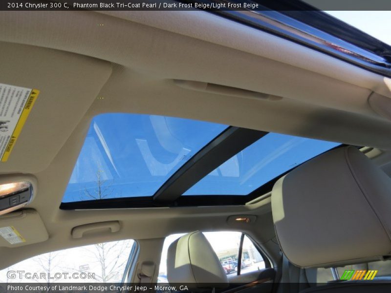 Phantom Black Tri-Coat Pearl / Dark Frost Beige/Light Frost Beige 2014 Chrysler 300 C