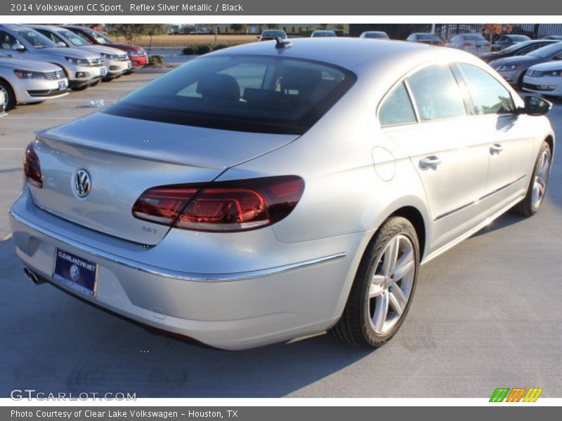 Reflex Silver Metallic / Black 2014 Volkswagen CC Sport