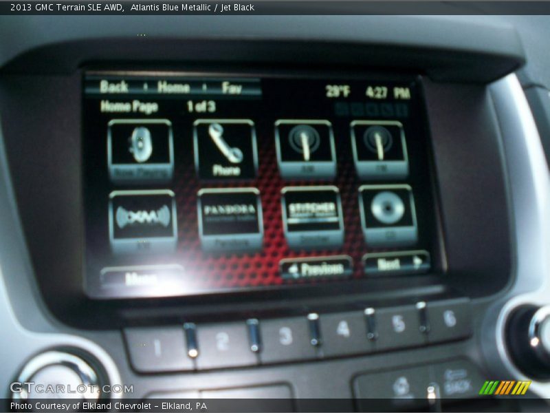 Atlantis Blue Metallic / Jet Black 2013 GMC Terrain SLE AWD