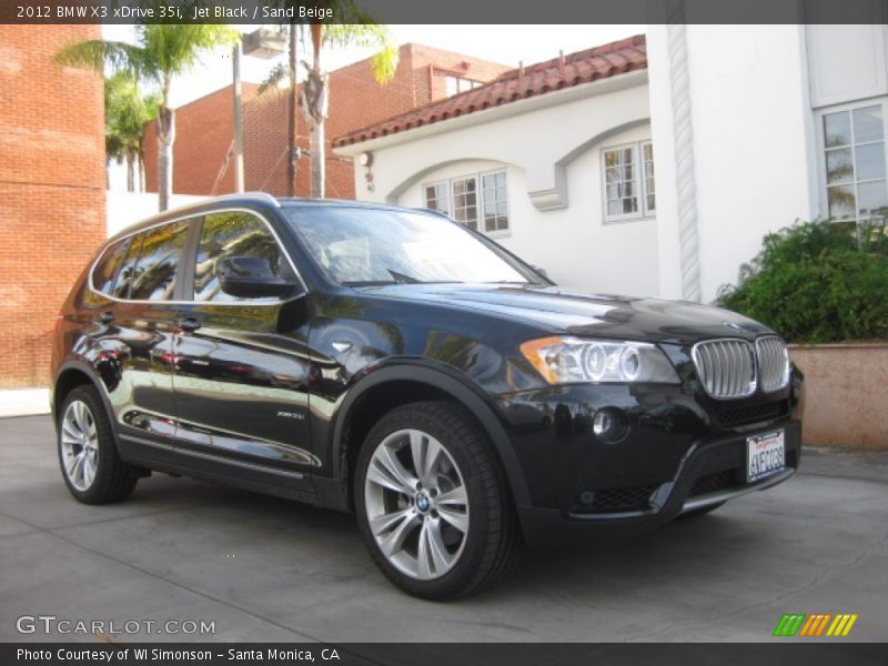 Jet Black / Sand Beige 2012 BMW X3 xDrive 35i