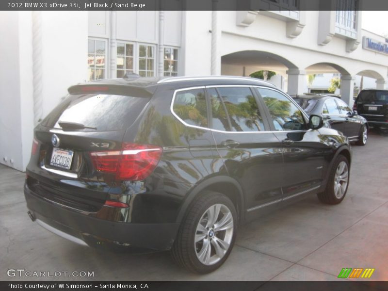 Jet Black / Sand Beige 2012 BMW X3 xDrive 35i