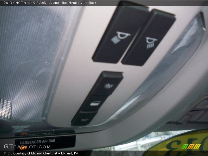 Atlantis Blue Metallic / Jet Black 2013 GMC Terrain SLE AWD