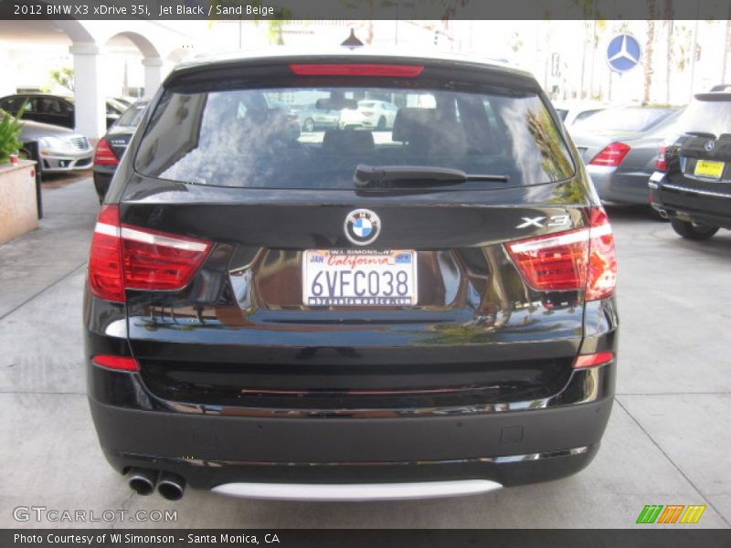 Jet Black / Sand Beige 2012 BMW X3 xDrive 35i