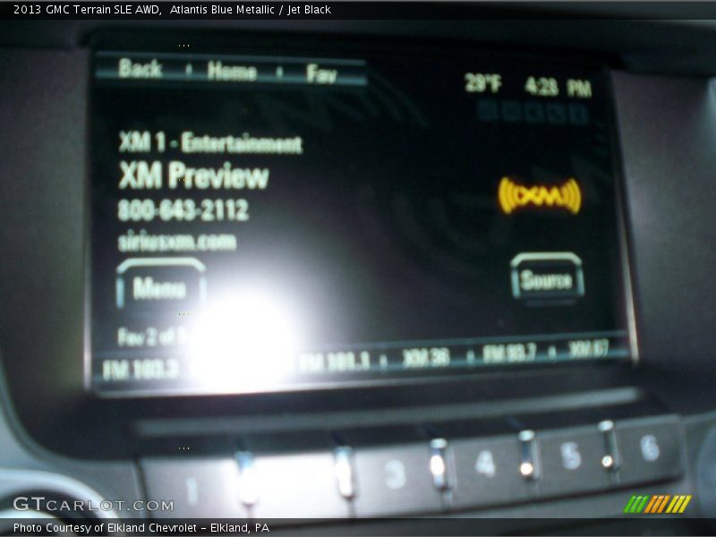 Atlantis Blue Metallic / Jet Black 2013 GMC Terrain SLE AWD