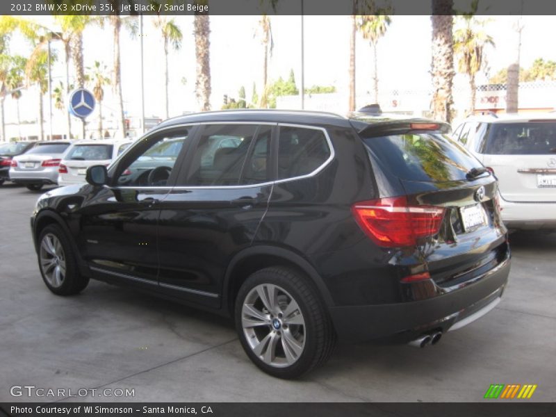 Jet Black / Sand Beige 2012 BMW X3 xDrive 35i