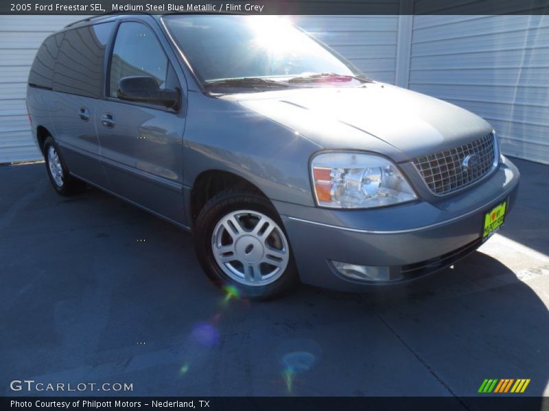 Medium Steel Blue Metallic / Flint Grey 2005 Ford Freestar SEL