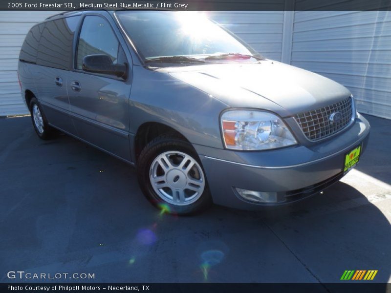 Medium Steel Blue Metallic / Flint Grey 2005 Ford Freestar SEL