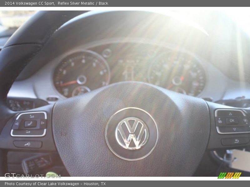 Reflex Silver Metallic / Black 2014 Volkswagen CC Sport
