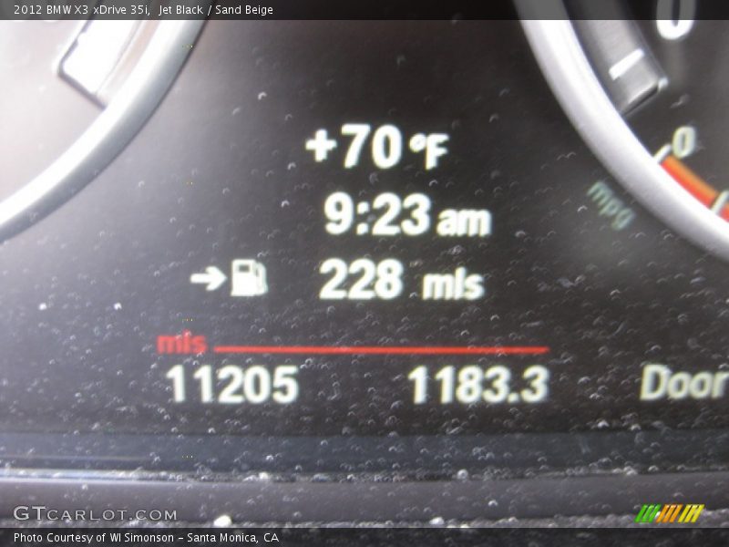 Jet Black / Sand Beige 2012 BMW X3 xDrive 35i