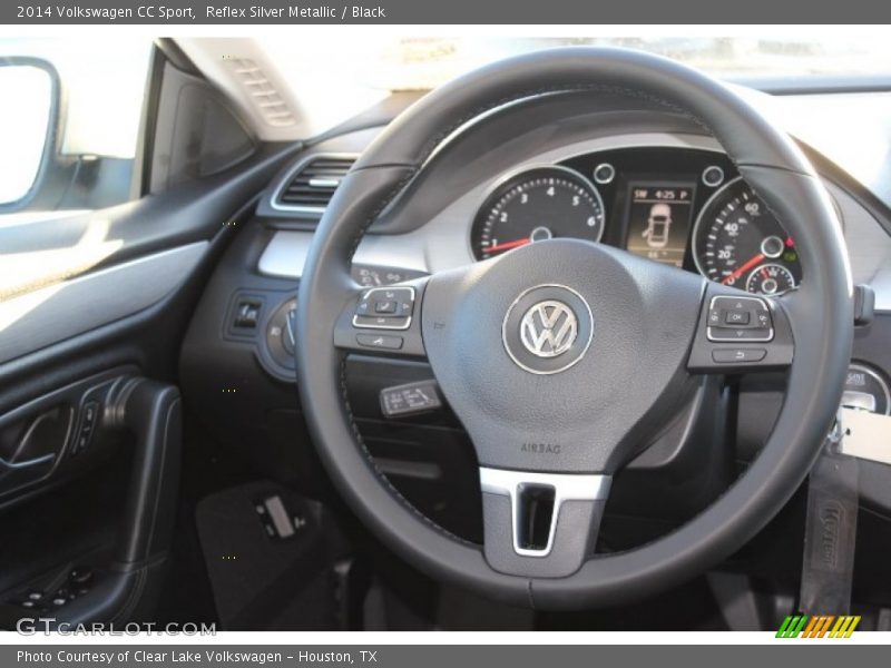 Reflex Silver Metallic / Black 2014 Volkswagen CC Sport