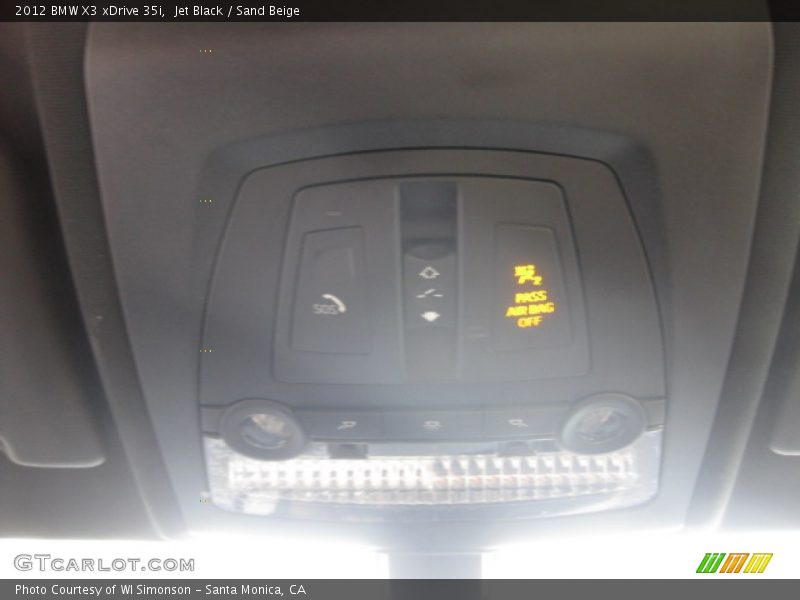 Jet Black / Sand Beige 2012 BMW X3 xDrive 35i