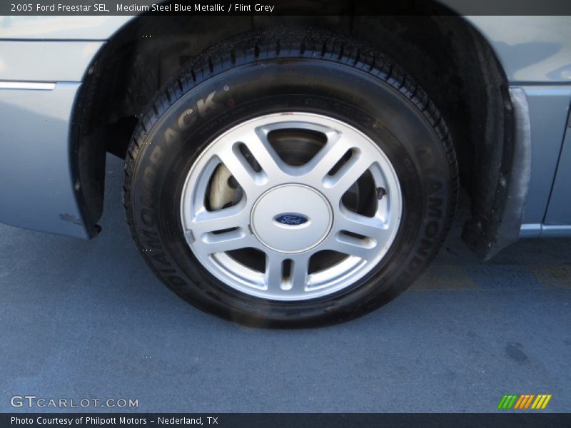 Medium Steel Blue Metallic / Flint Grey 2005 Ford Freestar SEL